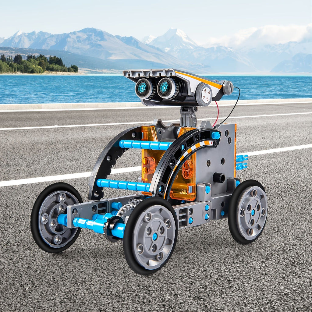 STEM Solar Robot Kit For Kids, 12-in-1 Educational STEM Science Experiment Toys, Solar Powered Building Kit DIY For 8 9 10 11 12 13 Years Old Boys & Girls Kids Toy