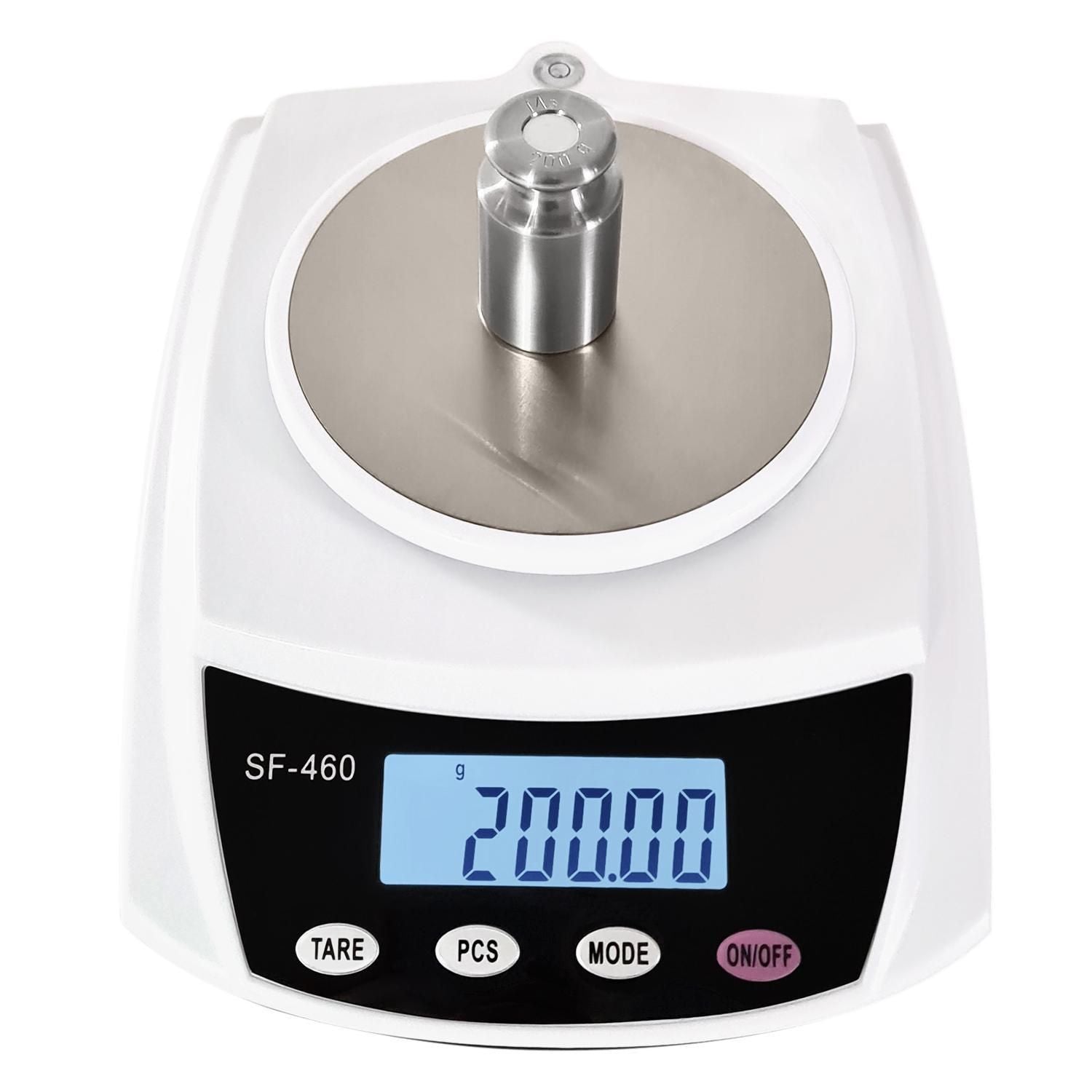 Ounce Carat and Gram Scale 0.01g Accuracy 600g Capacity Digital Balance Electronic Scale LCD for Science Lab USB Charger and AC DC Adapter Included