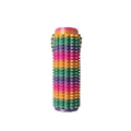 Rainbow Textured Silicone Fidget Stress Relief Keychain - Portable Palm Massager for Anxiety, Focus & Relaxation, Perfect for Travel, Work & School, Sensory Toy Gift