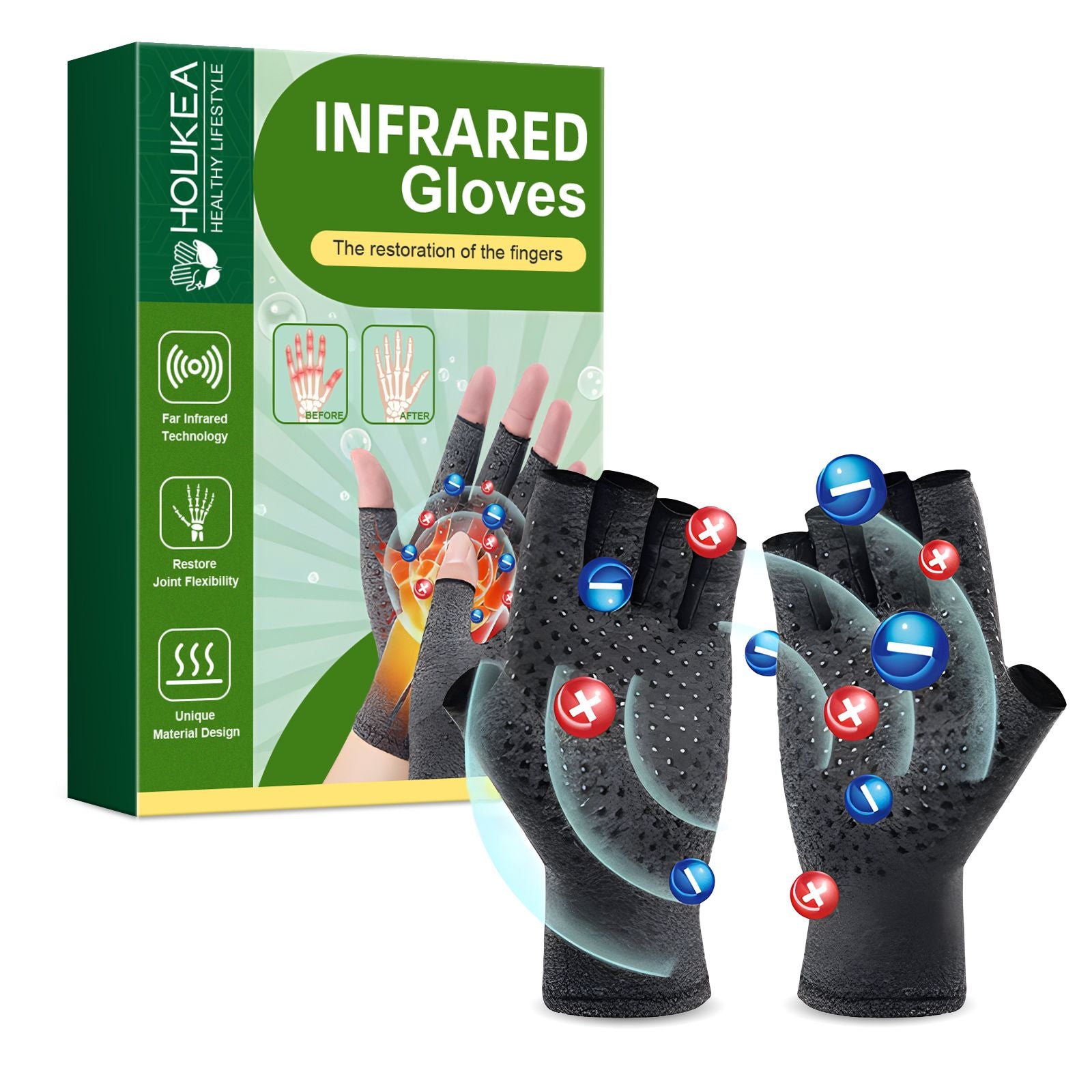Houkea Joint Care Gloves Thumb Stiffness And Finger Joint Soreness And Swelling Discomfort Care Gloves