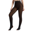 Fleece Lined Tights for Women Warm Pantyhose Fake Translucent Sheer Leggings Thick for Winter Comfort  Thermal High Waist