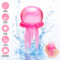 Jellyfish Squishy Stress Ball Toy, Glitter Filled Sensory Fidget Toy for Anxiety Relief, Soft TPR Squeeze Toy for Kids & Adults, Cute Desk Decor & Party Favor Gift