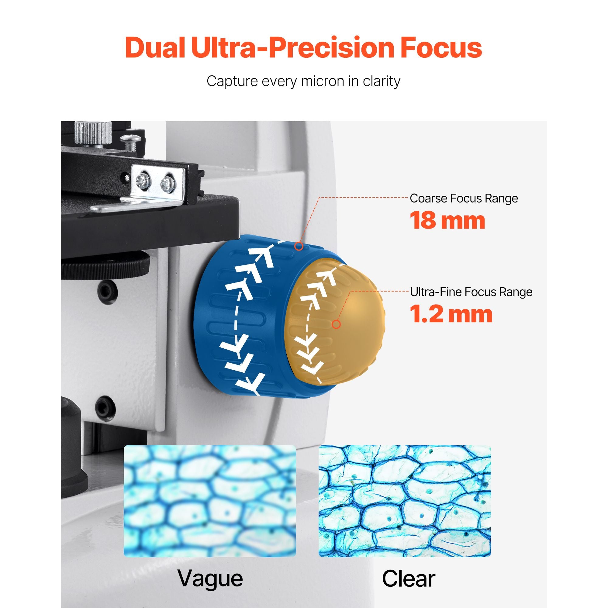 Trinocular Microscope, 40-5000X Magnification, Professional Compound Microscope for Adult with Phone Adapter, LED Light, Aluminum Alloy Body, for Lab, School, Home, Education