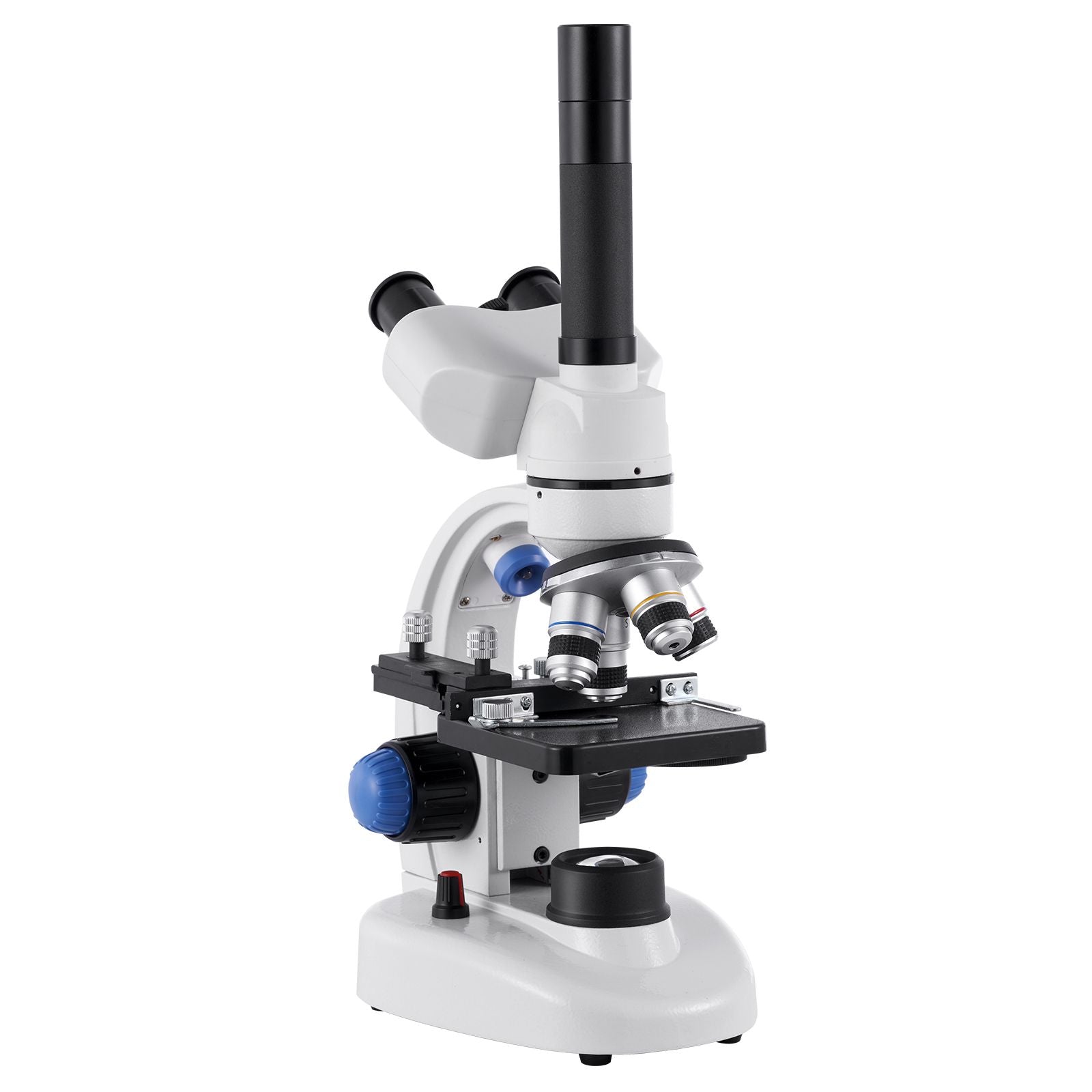 Trinocular Microscope, 40-5000X Magnification, Professional Compound Microscope for Adult with Phone Adapter, LED Light, Aluminum Alloy Body, for Lab, School, Home, Education