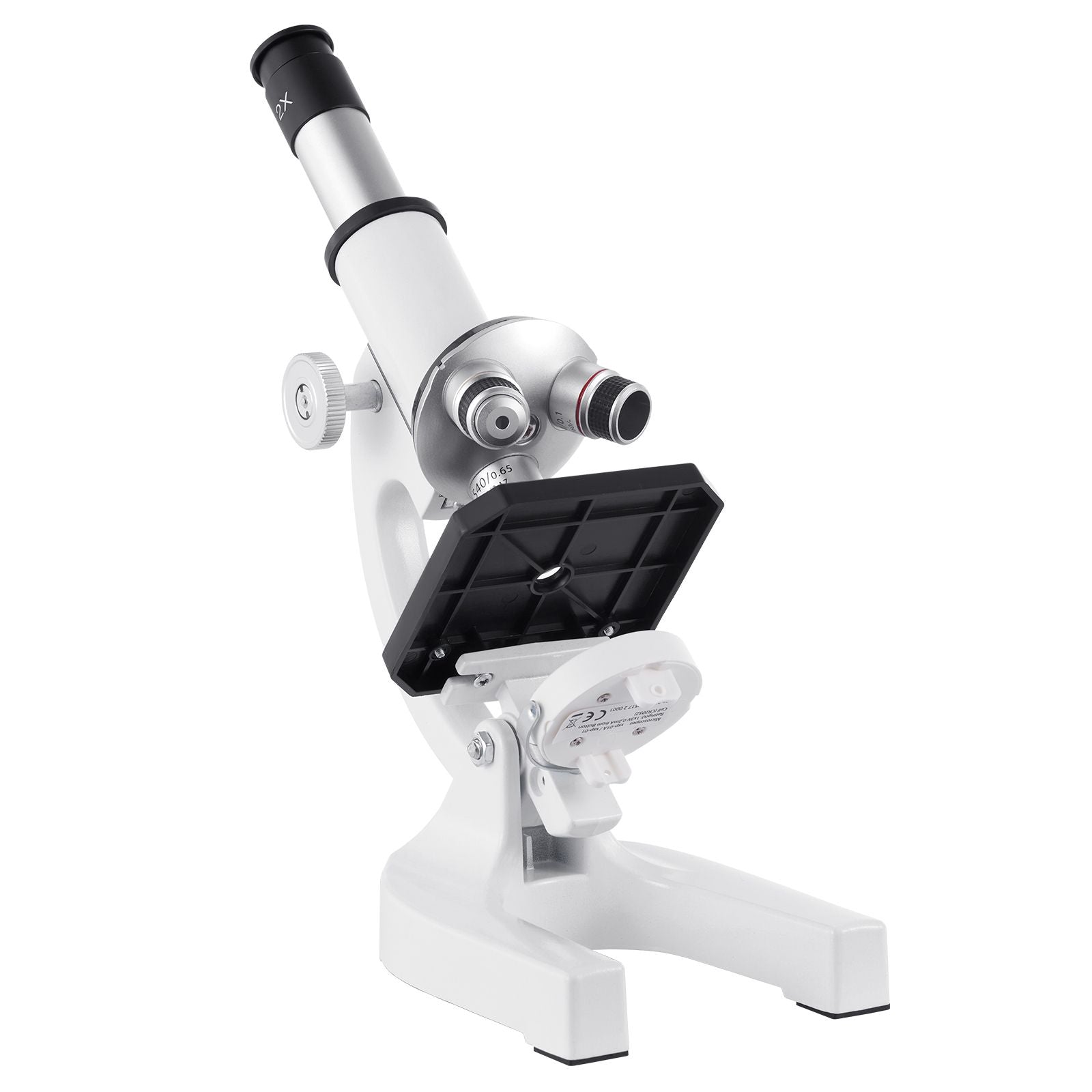 Microscope for Kids Adults, 40X-2000X Professional Compound Microscope Mobile Phone Adapter with LED Light, for Laboratory, School, Home, Education