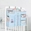 Sunveno Baby Storage Organizer Crib Hanging Storage Bag Caddy Organizer for Baby Essentials Bedding Set Diaper Storage Bag