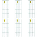 Tomato Cages, 14.6\" x 14.6\" x 39.4\", 6 Packs Square Plant Support Cages, Green PVC-Coated Steel Tomato Towers for Climbing Vegetables, Plants, Flowers, Fruits