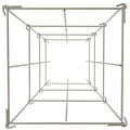 Tomato Cages, 11.8\" x 11.8\" x 46.1\", 10 Packs Square Plant Support Cages, Silver PVC-Coated Steel Tomato Towers for Climbing Vegetables, Plants, Flowers, Fruits