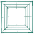 Tomato Cages, 11.8\" x 11.8\" x 46.1\", 5 Packs Square Plant Support Cages, Green PVC-Coated Steel Tomato Towers for Climbing Vegetables, Plants, Flowers, Fruits