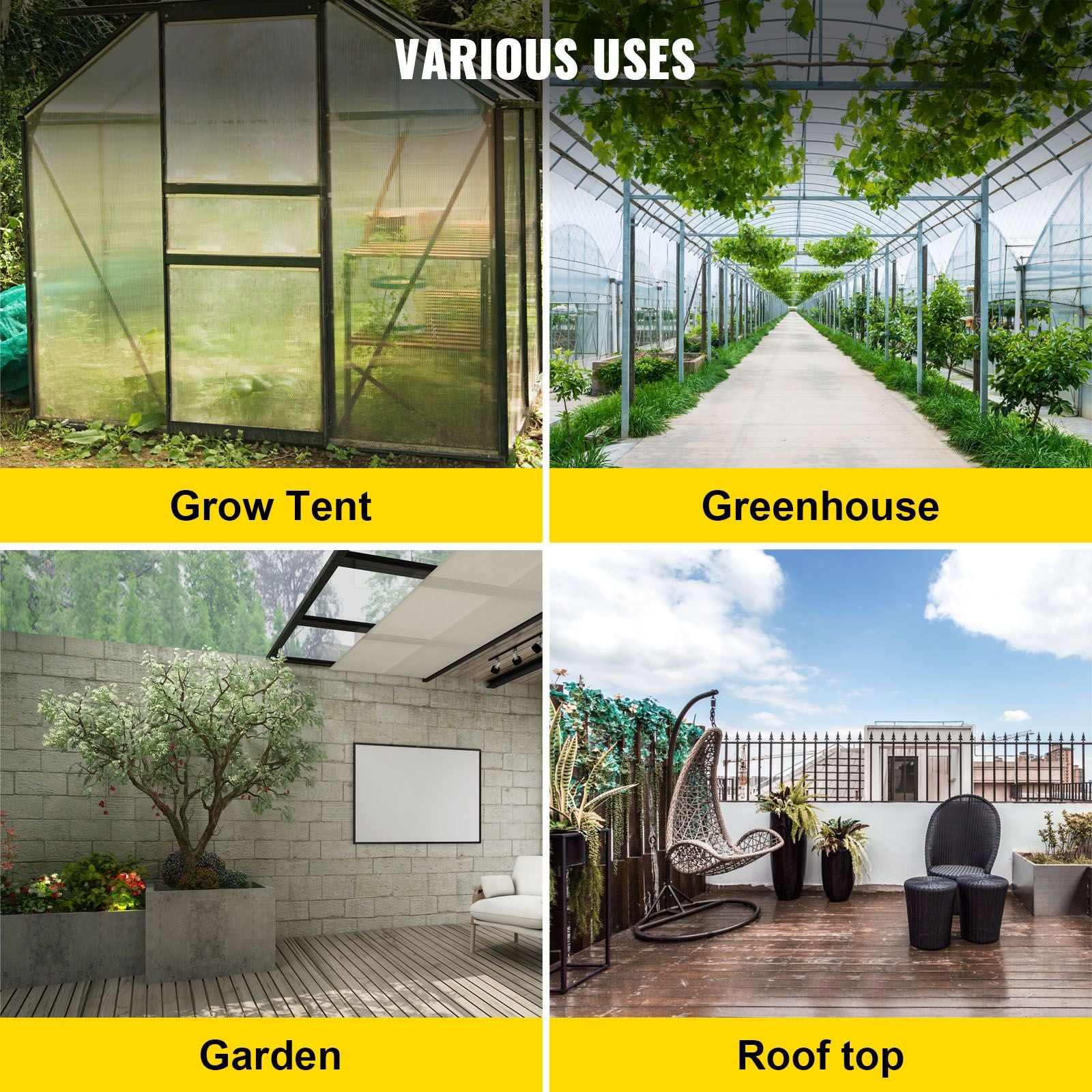 Tomato Cages, 11.8\" x 11.8\" x 46.1\", 10 Packs Square Plant Support Cages, Green PVC-Coated Steel Tomato Towers for Climbing Vegetables, Plants, Flowers, Fruits