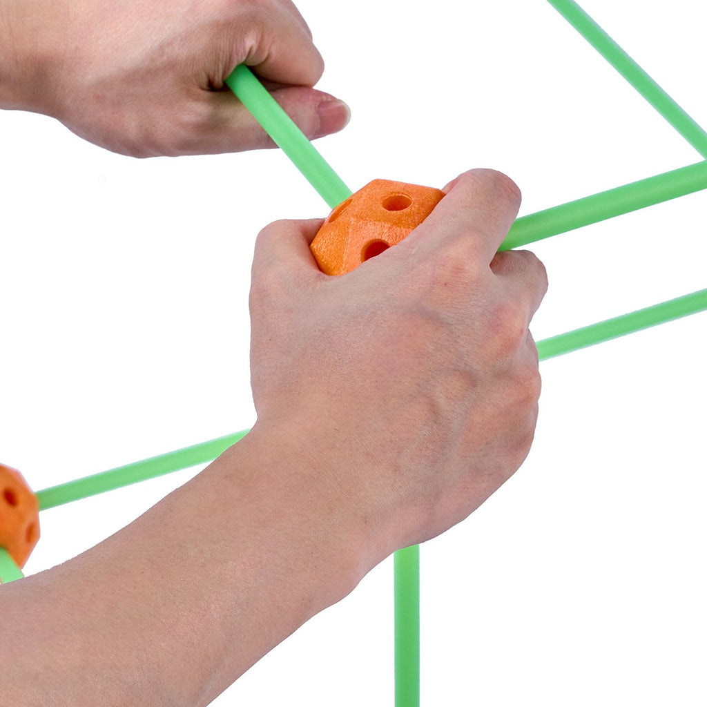 Fort Building Kit for Kids, 85PCS Glow in The Dark STEM Building Toys, Educational Gift for 4 5 6 7 8+ Year Old Boys & Girls, Indoor Outdoor Play Tent Construction Toys with 55 Rods and 30 Balls