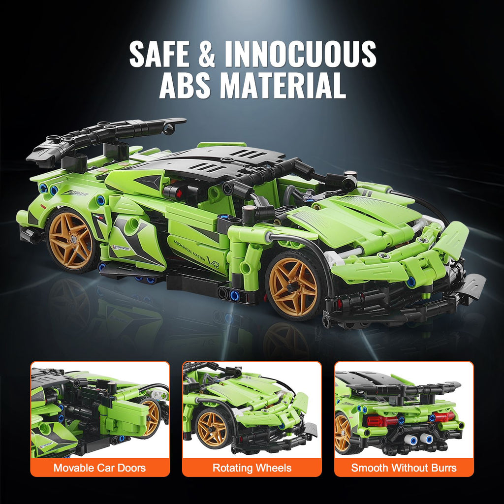 STEM Building Toys for Kids, 2-in-1 461 PCS Blocks, Remote Control Car Building Kits Remote & APP Controlled Car/Robot, RC STEM Robots Building Set Gifts for Boys Girls Aged 6+