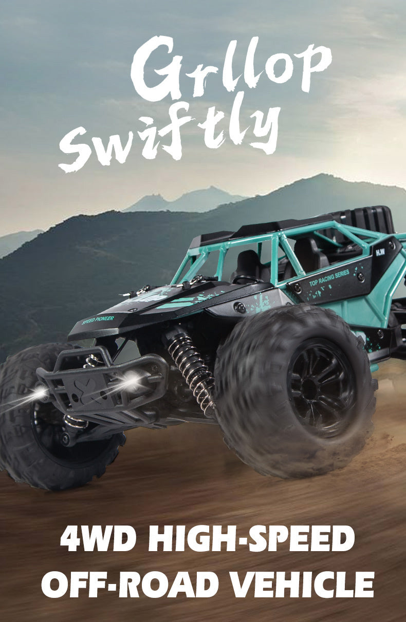 35KM/h 4WD Remote Control Car, RC Offroad 4x4 Drift Buggy | High-Speed Electric with Alloy Frame & LED Lights, RC Drifting Fun for Kids Adults