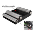 Motorcycle Wheel Cleaning Stand with Motorcycle Bike Cleaning Brush Kit, Cleaning Wash Kit with Storage Bag for Tire Cleaning, Chain Lubrication, Mudguard, Rims, Paint, Frame Clean